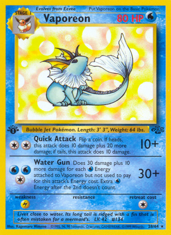 Vaporeon (Jungle 28)