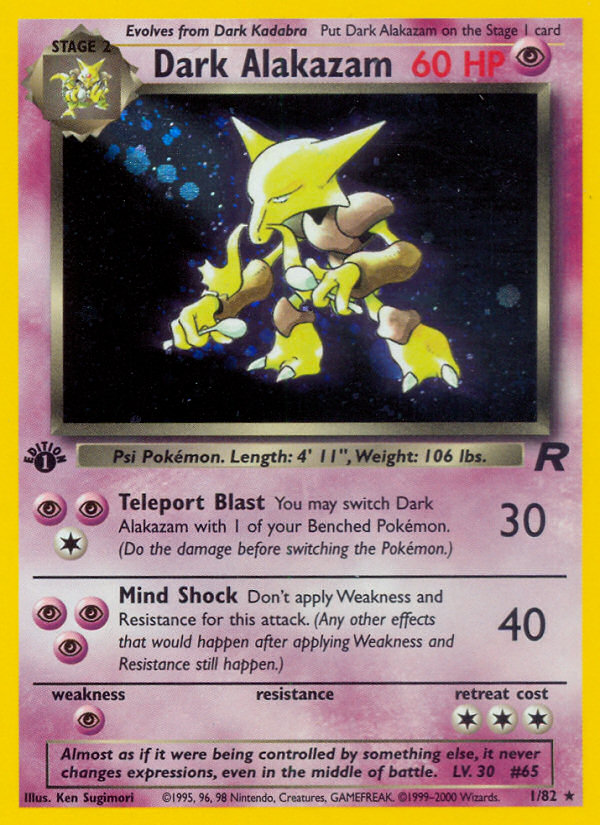 Dark Alakazam (Team Rocket 1)