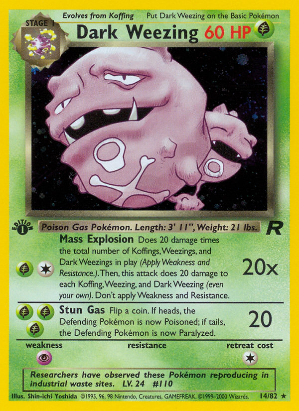 Dark Weezing (Team Rocket 14)
