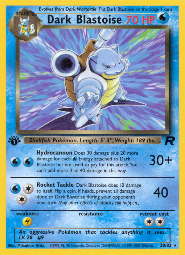 Dark Blastoise (Team Rocket 20)