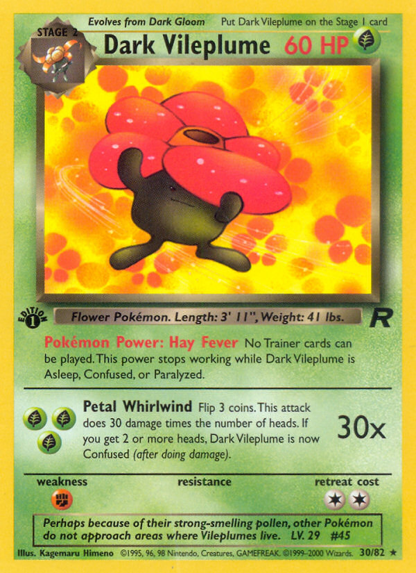 Dark Vileplume (Team Rocket 30)