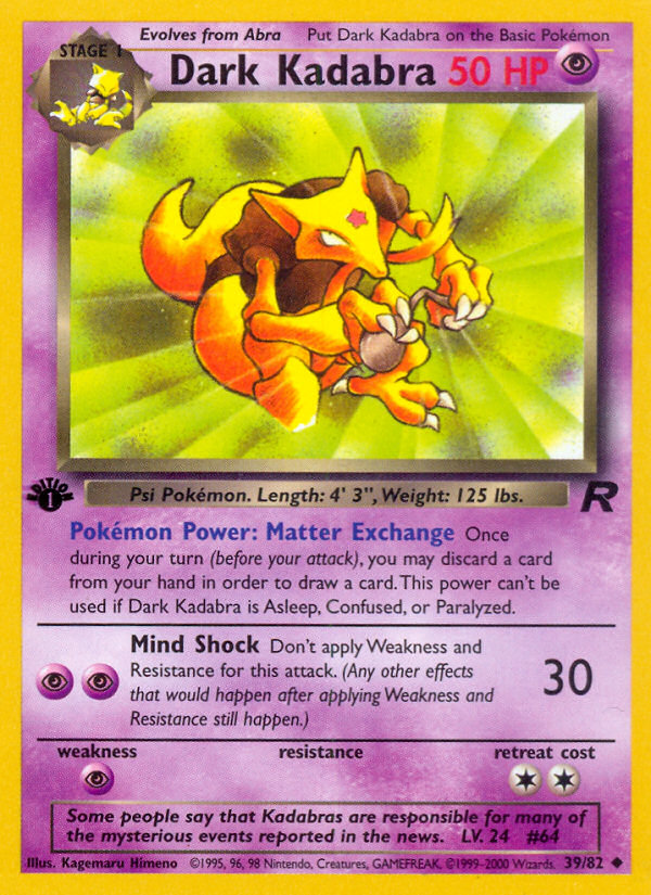 Dark Kadabra (Team Rocket 39)