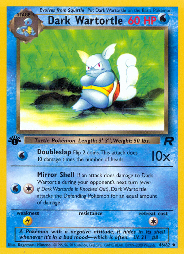 Dark Wartortle (Team Rocket 46)