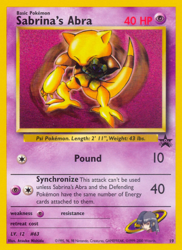 Sabrina's Abra (Wizards Black Star Promos 19)