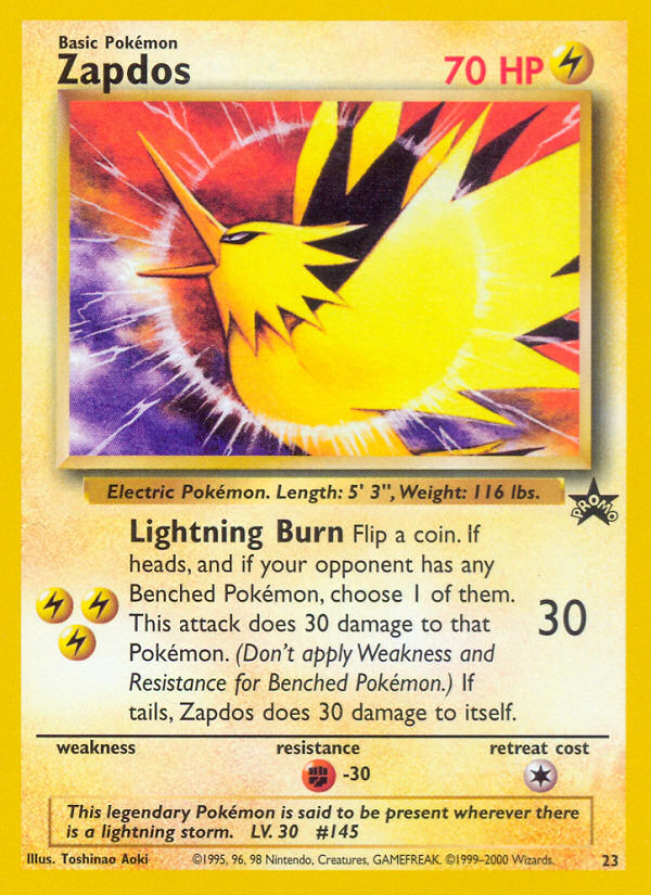 Zapdos (Wizards Black Star Promos 23)