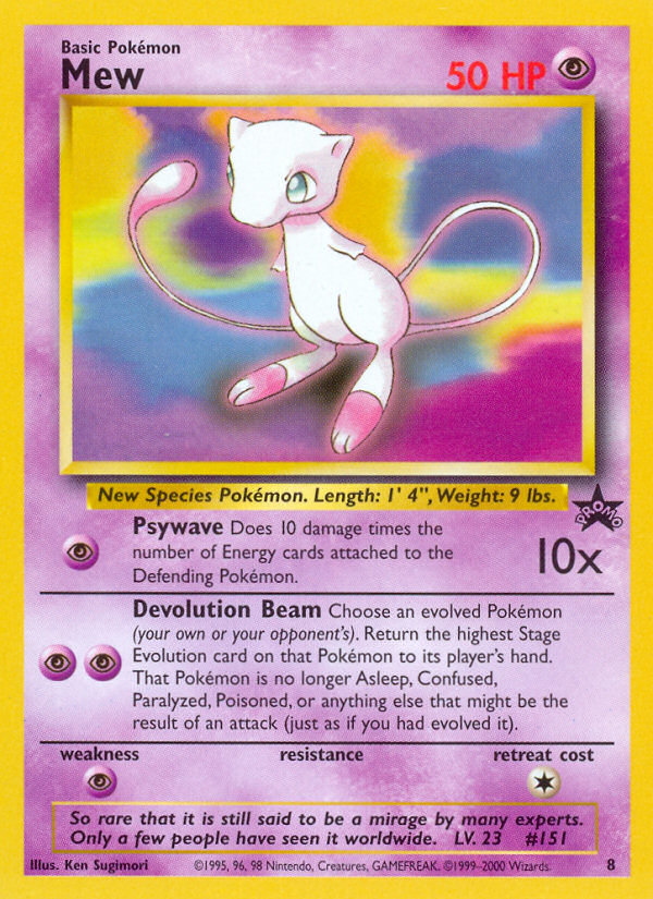 Mew (Wizards Black Star Promos 8)