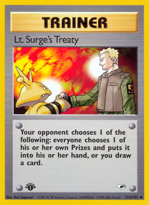Lt. Surge's Treaty (Gym Heroes 112)