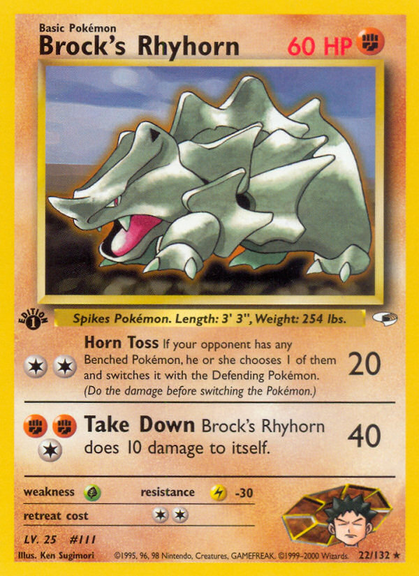 Brock's Rhyhorn (Gym Heroes 22)