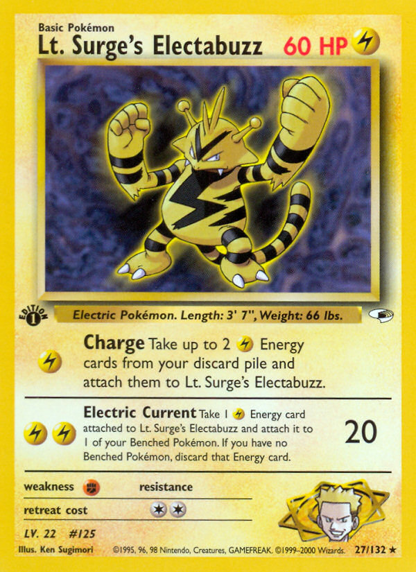 Lt. Surge's Electabuzz (Gym Heroes 27)