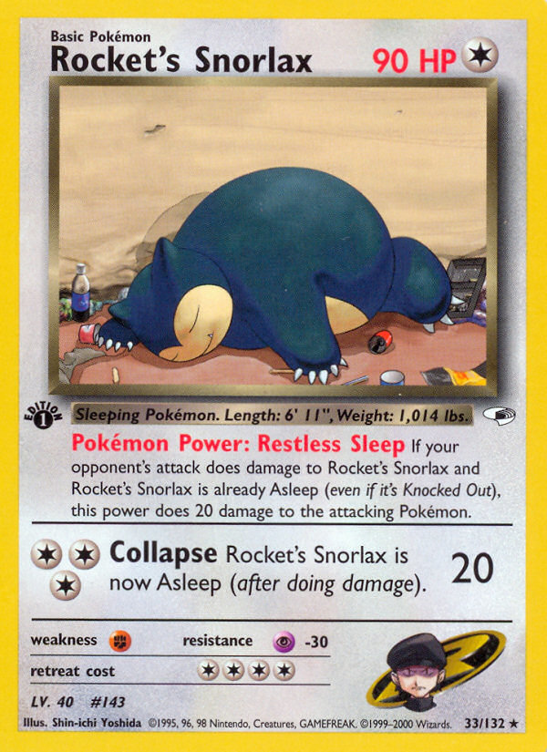 Rocket's Snorlax (Gym Heroes 33)