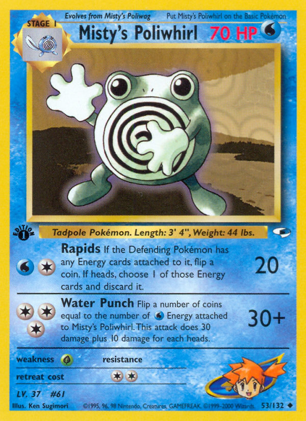 Misty's Poliwhirl (Gym Heroes 53)