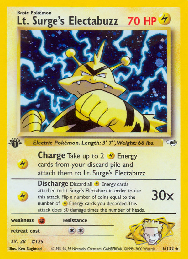 Lt. Surge's Electabuzz (Gym Heroes 6)