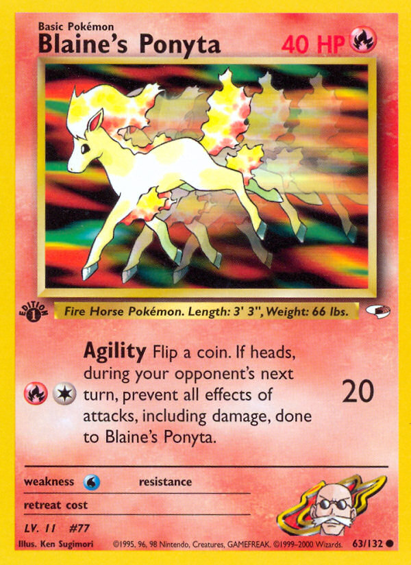 Blaine's Ponyta (Gym Heroes 63)