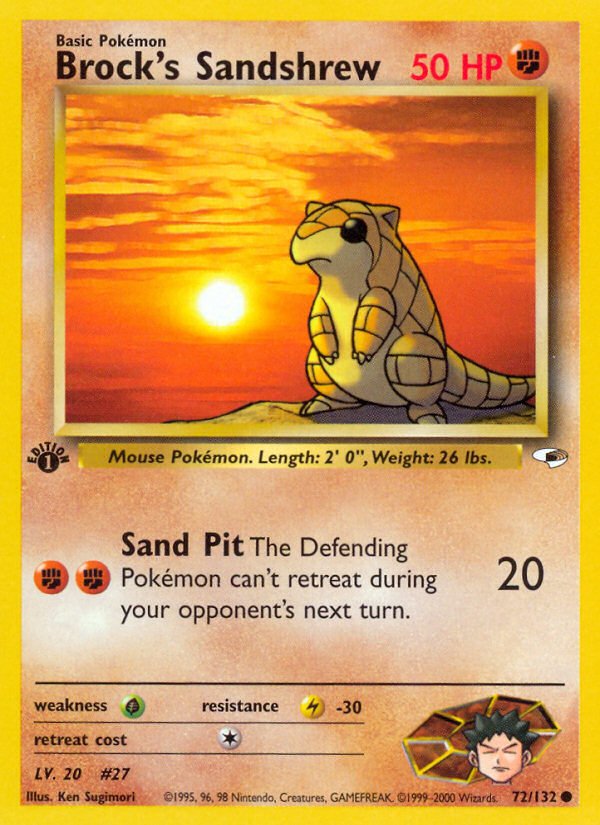 Brock's Sandshrew (Gym Heroes 72)