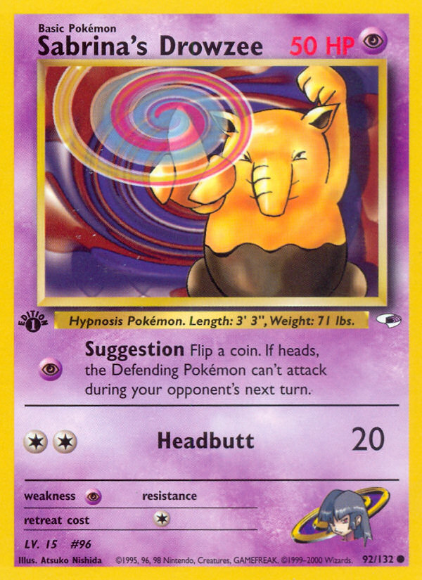 Sabrina's Drowzee (Gym Heroes 92)