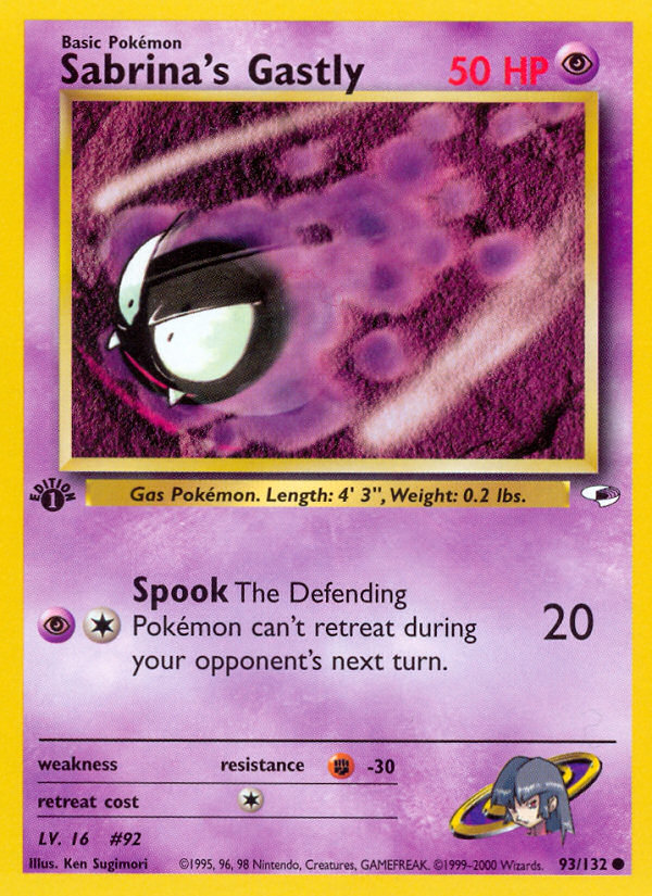 Sabrina's Gastly (Gym Heroes 93)