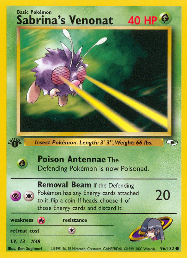 Sabrina's Venonat (Gym Heroes 96)