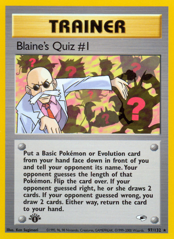 Blaine's Quiz #1 (Gym Heroes 97)