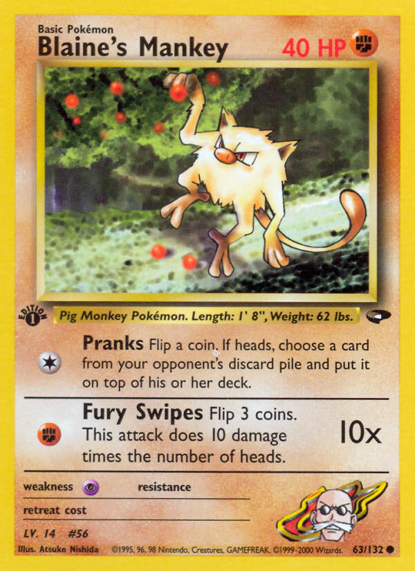 Blaine's Mankey (Gym Challenge 63)