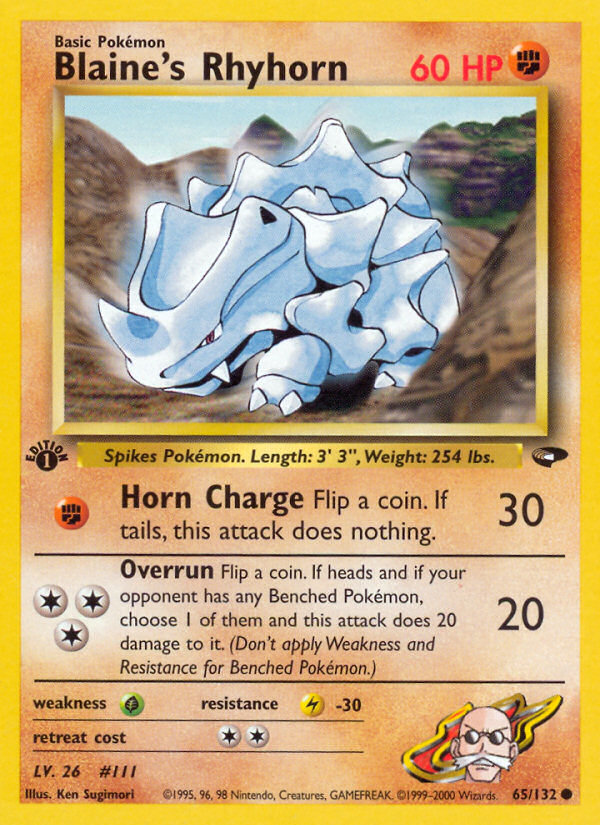Blaine's Rhyhorn (Gym Challenge 65)