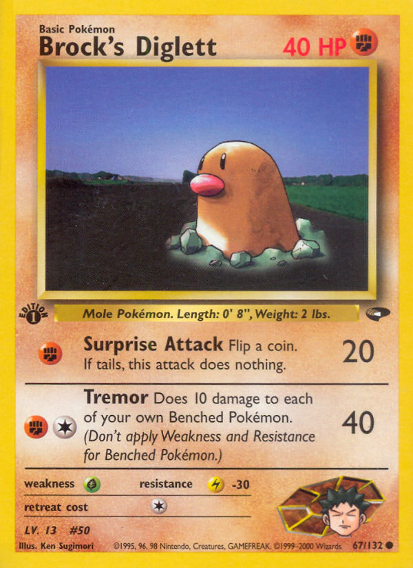 Brock's Diglett (Gym Challenge 67)