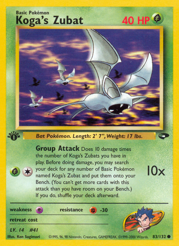 Koga's Zubat (Gym Challenge 83)