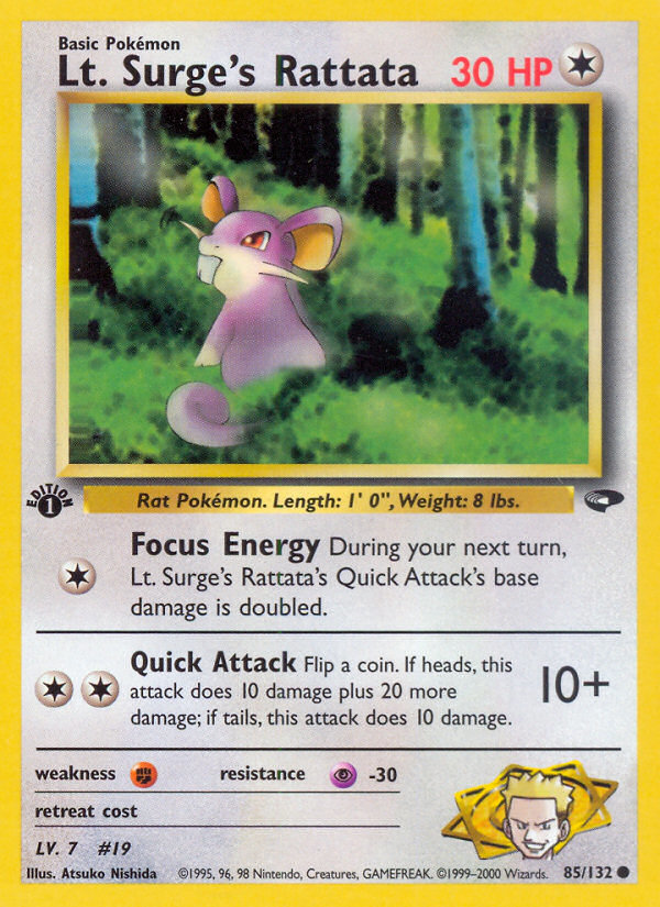 Lt. Surge's Rattata (Gym Challenge 85)