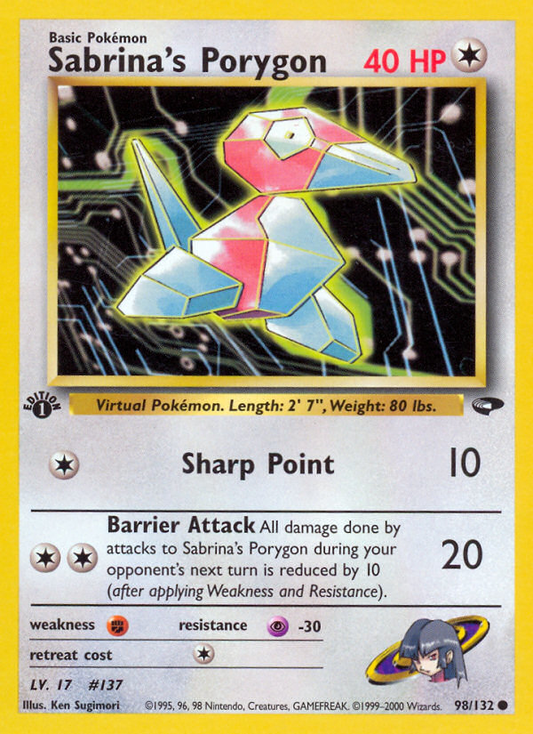 Sabrina's Porygon (Gym Challenge 98)