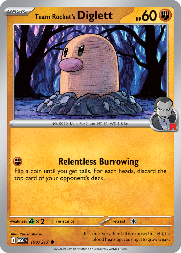 Team Rocket's Diglett (Ascended Heroes 100)