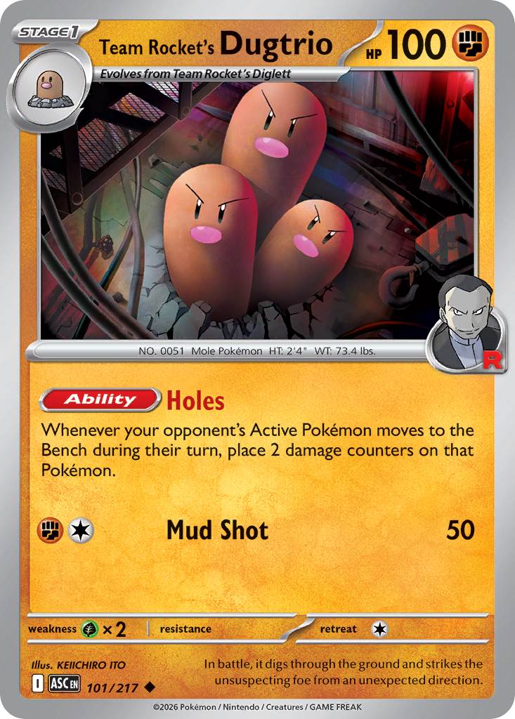 Team Rocket's Dugtrio (Ascended Heroes 101)