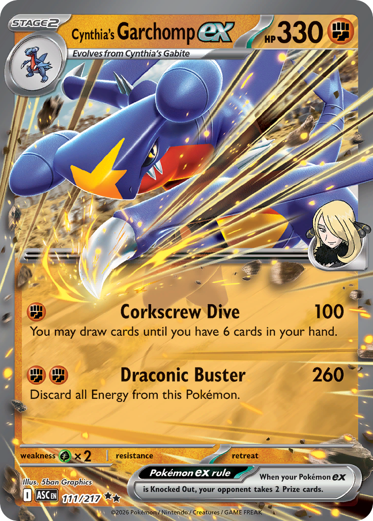 Cynthia's Garchomp ex (Ascended Heroes 111)
