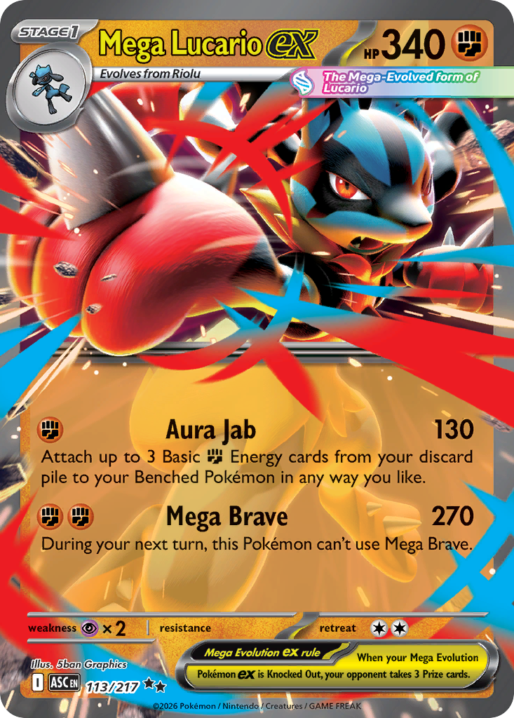 Mega Lucario ex (Ascended Heroes 113)