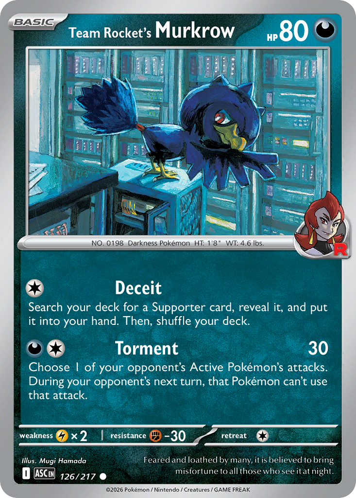 Team Rocket's Murkrow (Ascended Heroes 126)