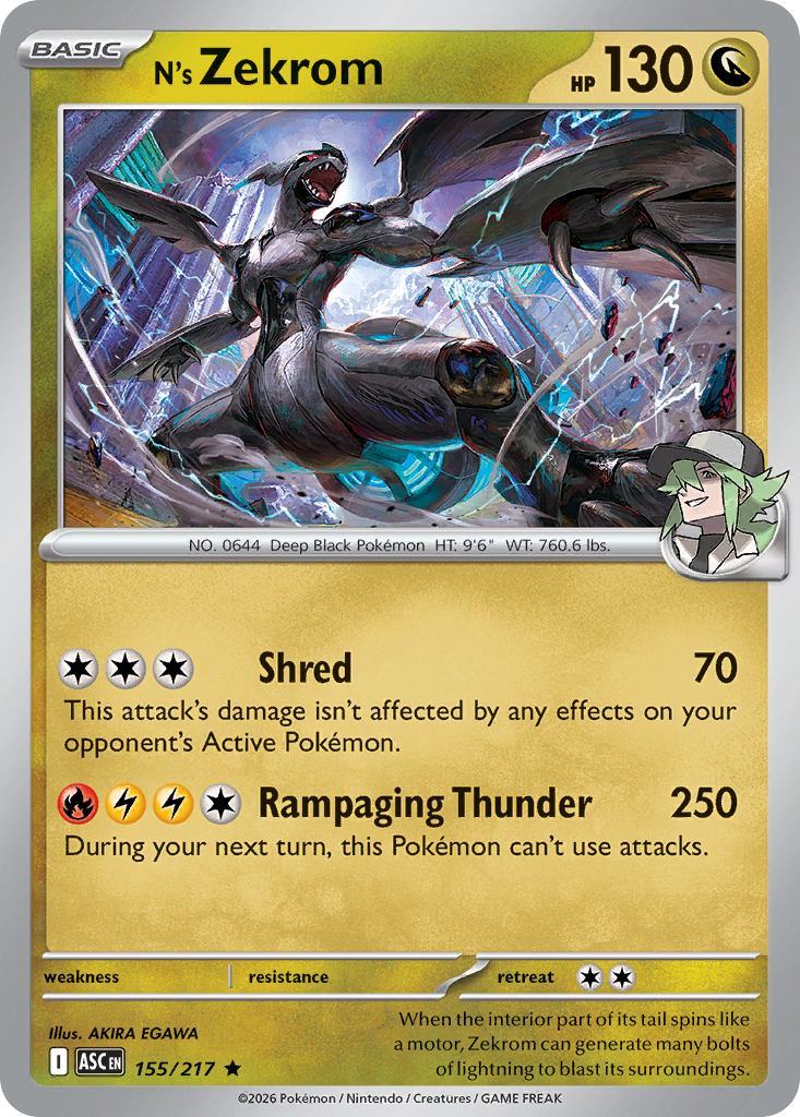 N's Zekrom (Ascended Heroes 155)