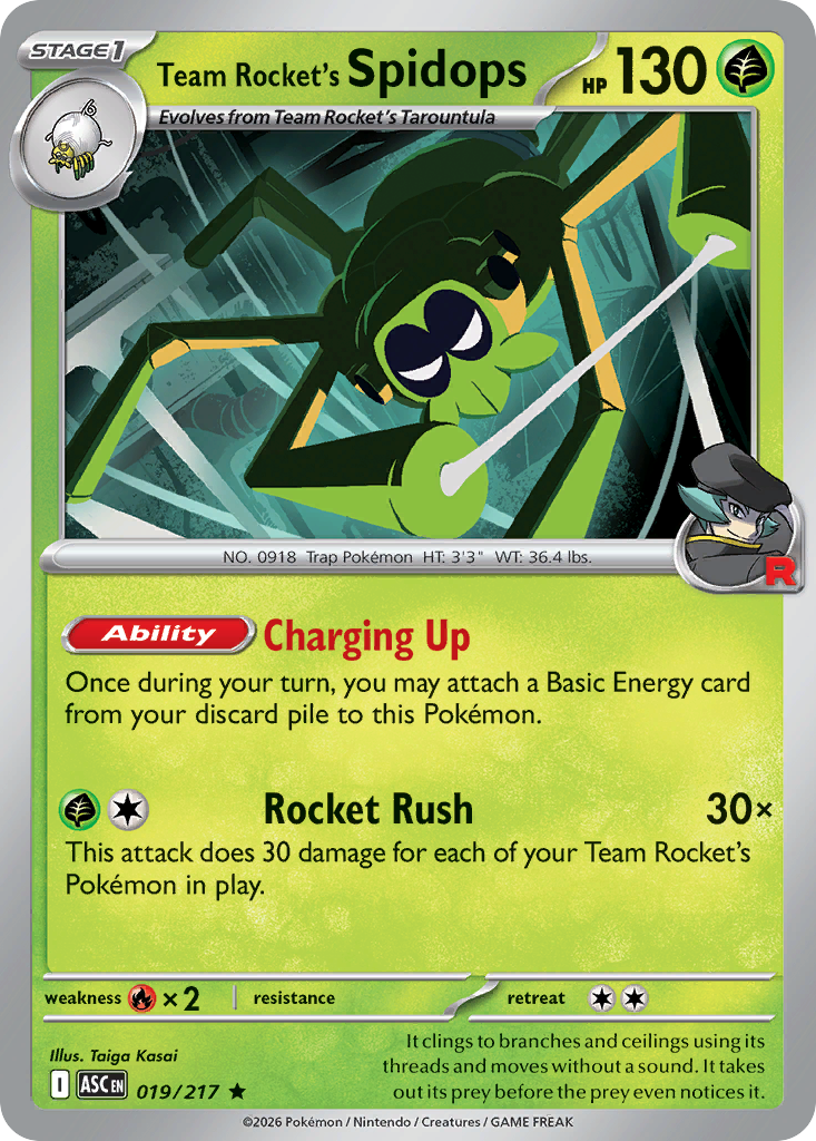 Team Rocket's Spidops (Ascended Heroes 19)