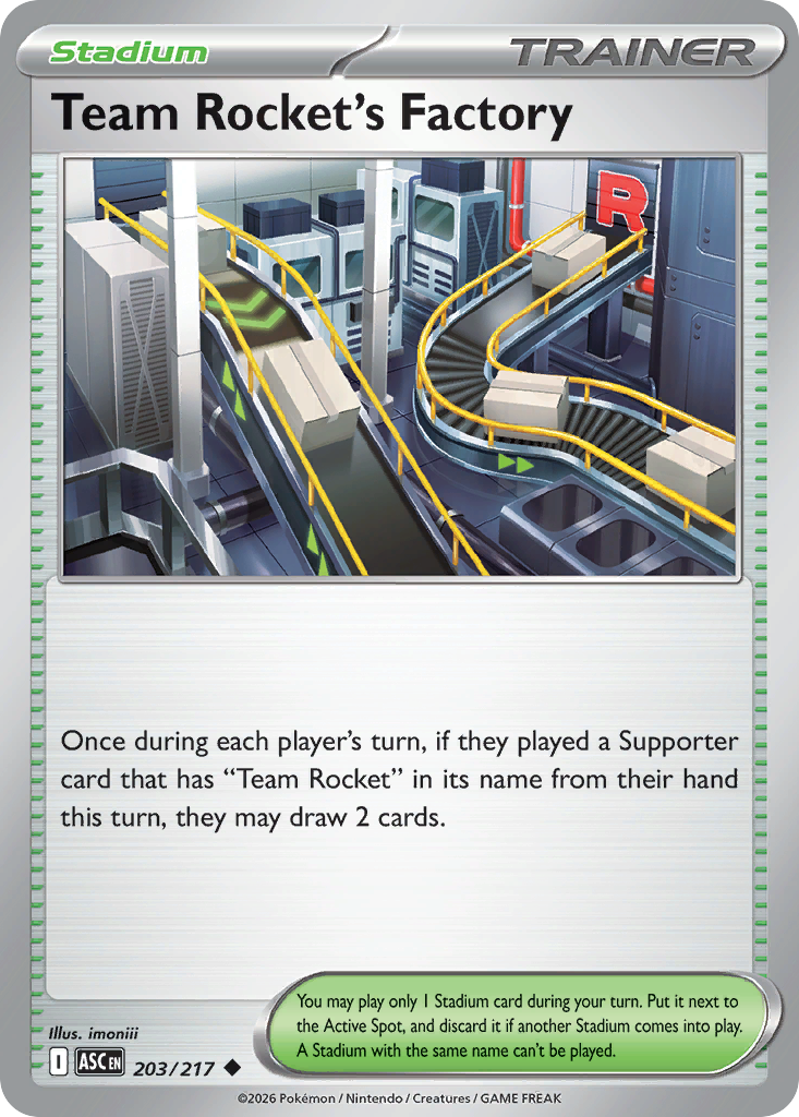 Team Rocket's Factory (Ascended Heroes 203)