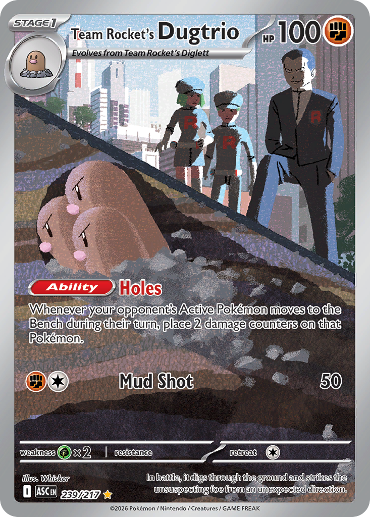 Team Rocket's Dugtrio (Ascended Heroes 239)