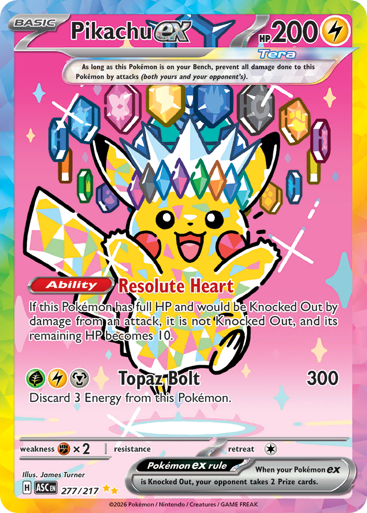 Pikachu ex (Ascended Heroes 277)
