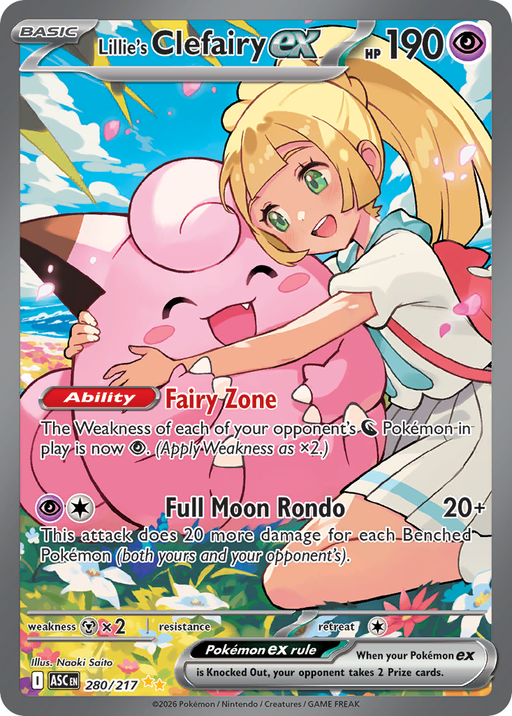 Lillie's Clefairy ex (Ascended Heroes 280)