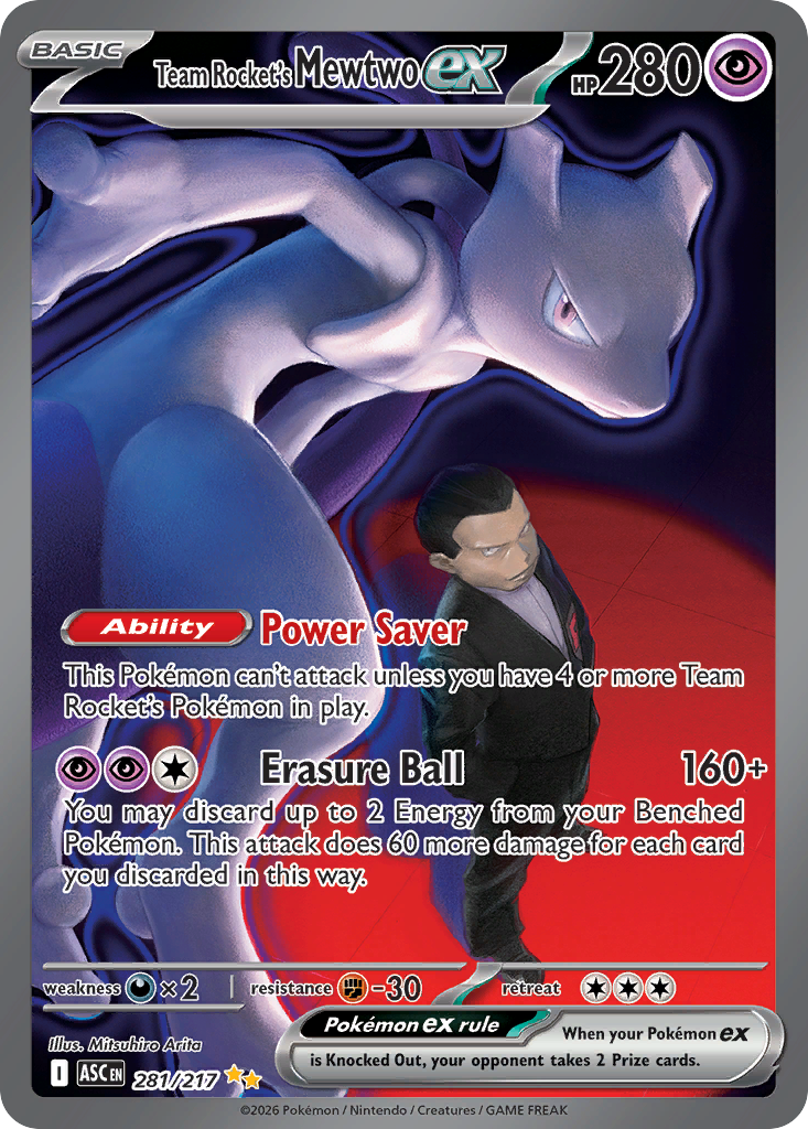 Team Rocket's Mewtwo ex (Ascended Heroes 281)