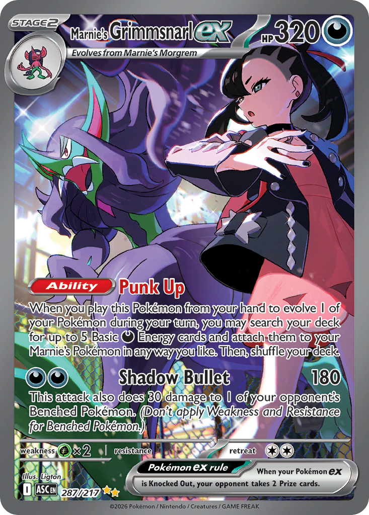 Marnie's Grimmsnarl ex (Ascended Heroes 287)