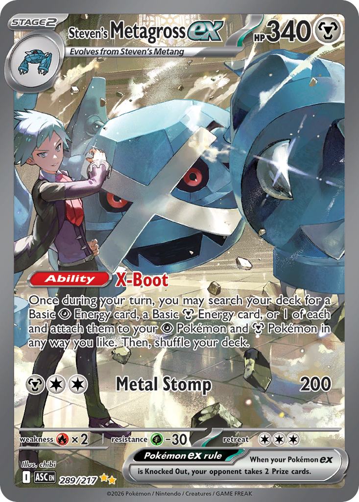Steven's Metagross ex (Ascended Heroes 289)