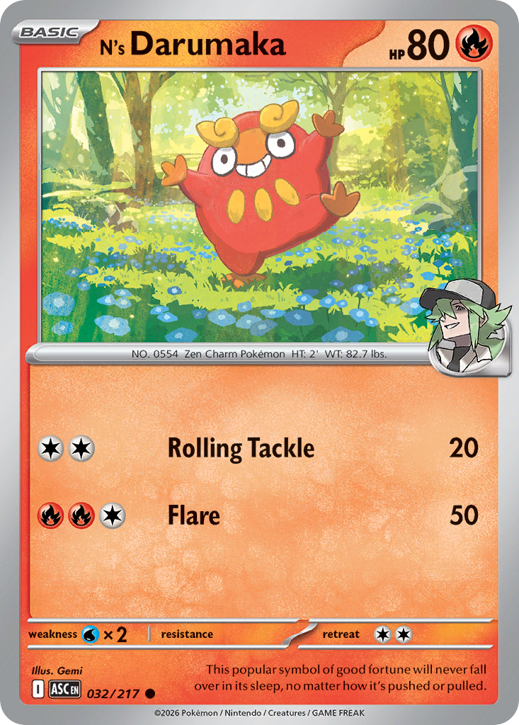 N's Darumaka (Ascended Heroes 32)