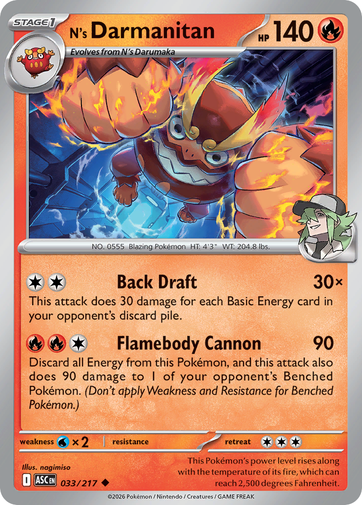 N's Darmanitan (Ascended Heroes 33)