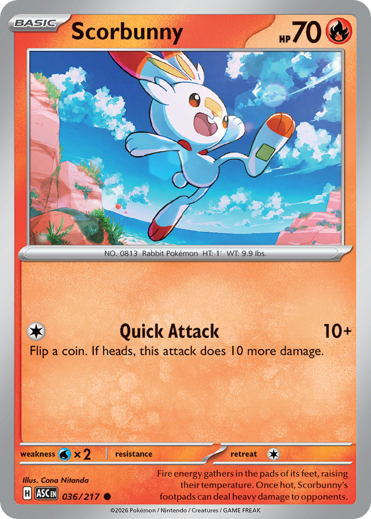 Scorbunny (Ascended Heroes 36)