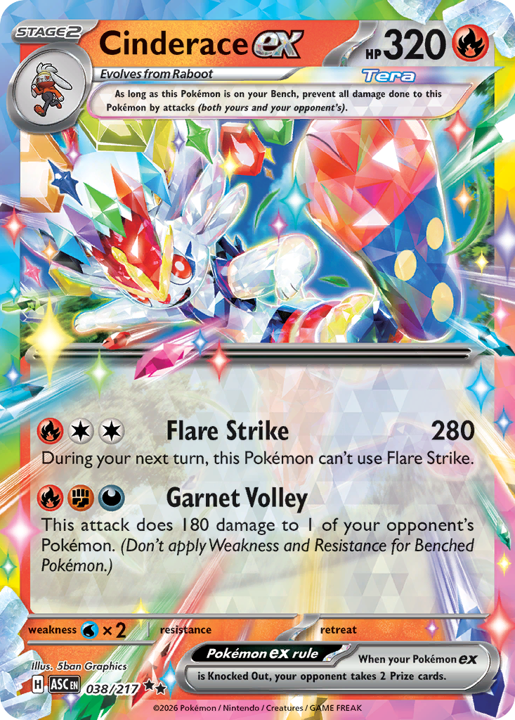 Cinderace ex (Ascended Heroes 38)