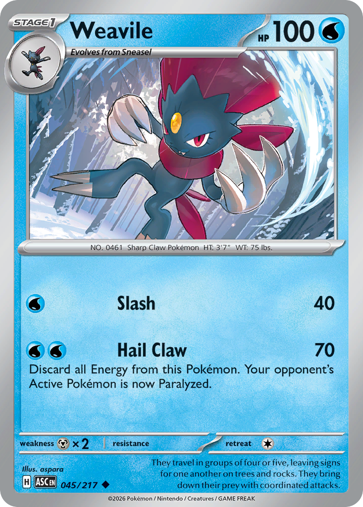 Weavile (Ascended Heroes 45)