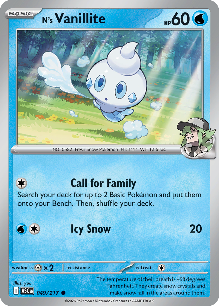 N's Vanillite (Ascended Heroes 49)