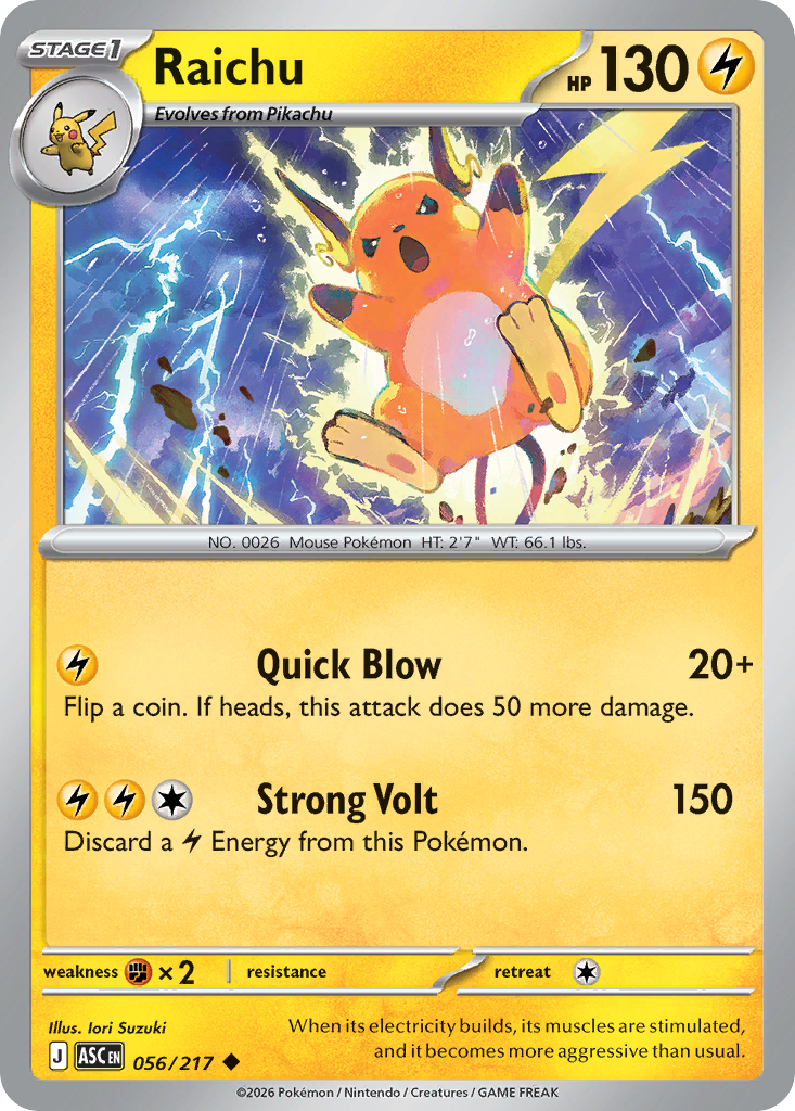 Raichu (Ascended Heroes 56)