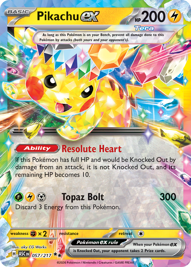 Pikachu ex (Ascended Heroes 57)